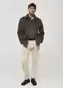 Pantalón Pierreb Piedra Talla 40 Hombre Mango
