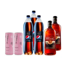 Combo Jp Chenet Aperitivo Fizzy Rose + Pepsi Bebida Gaseosa