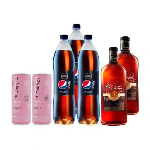 Combo Jp Chenet Aperitivo Fizzy Rose + Pepsi Bebida Gaseosa