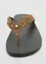 Sandalias Elena Khaki Talla 37 Mujer Mango
