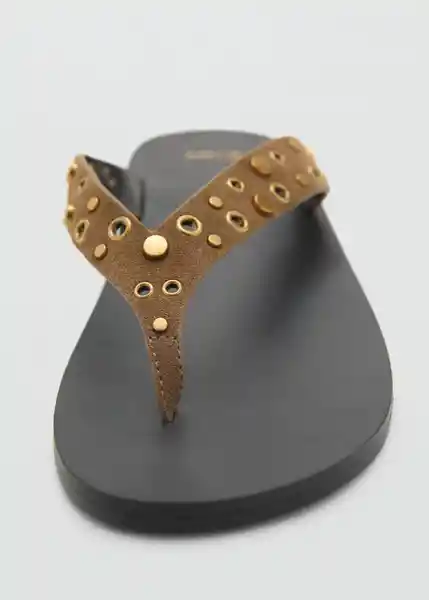 Sandalias Elena Khaki Talla 37 Mujer Mango