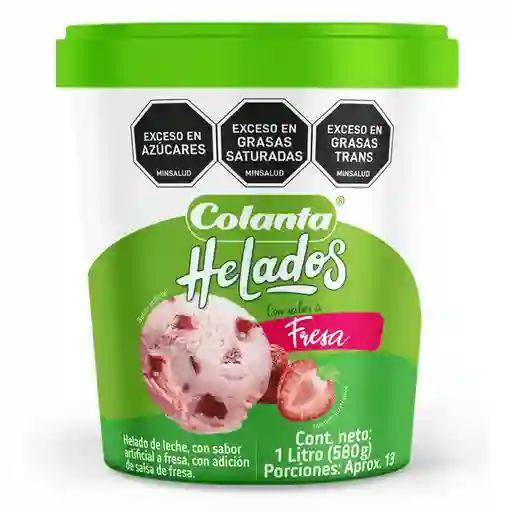 Helado Fresa Colanta x 1 L