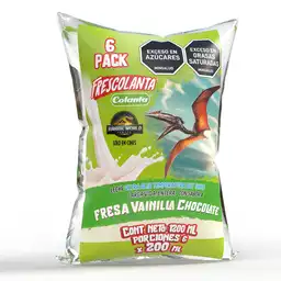 Frescolanta Leche Entera Sabor a Fresa Vainilla y Chocolate