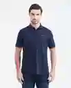 Camiseta Polo Zipper Smart Azul Dark Ultraoscuro T. S Chevignon