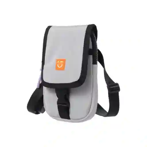 Bolso Porta Celular Gris Serie Miniso