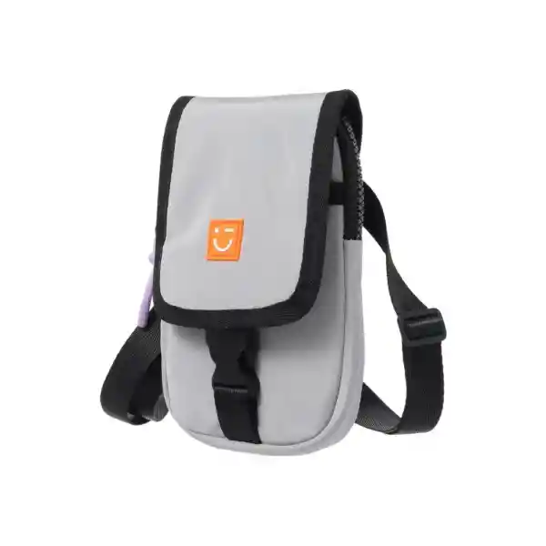 Bolso Porta Celular Gris Serie Miniso