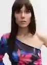 Camiseta Dion Fucsia Talla M Mujer Mango
