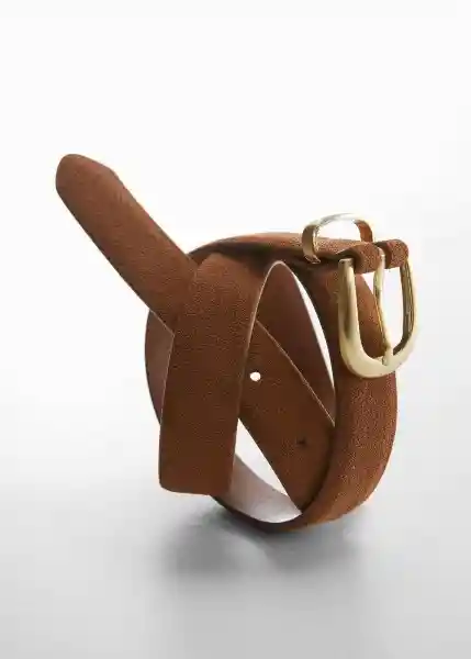 Cinturón Mayo Marrón Talla L Mujer Mango