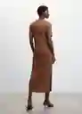 Vestido Margaux-A Marrón Talla L Mujer Mango