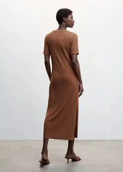 Vestido Margaux-A Marrón Talla L Mujer Mango