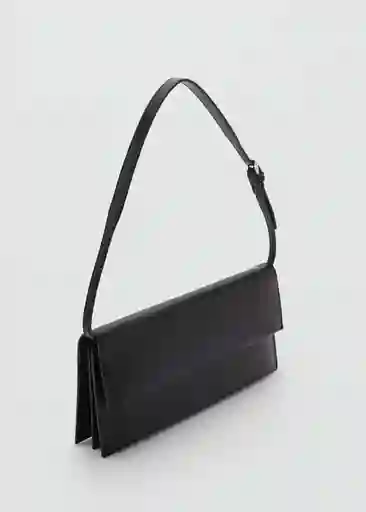 Bolso M Acordeon Negro Mujer Mango