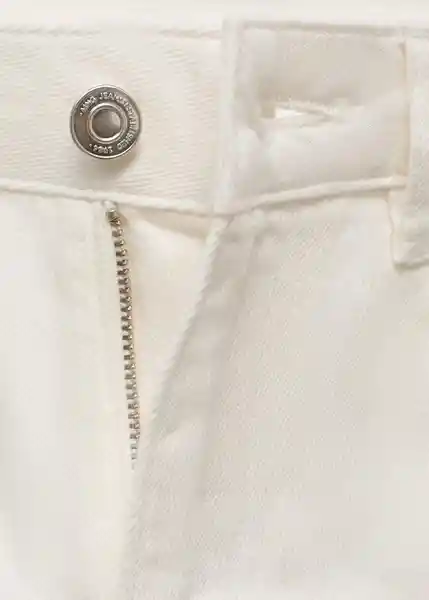Jean Cally Blanco Talla 34 Mujer Mango