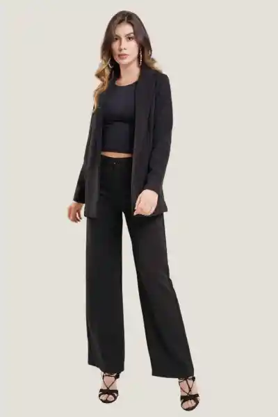 Blazer Santorini Color Negro Talla S Ragged