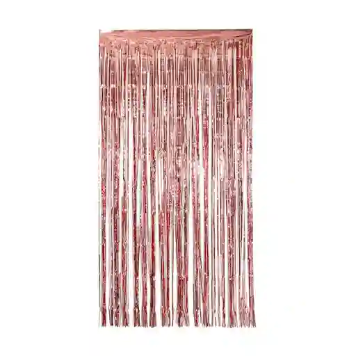 El Tío Cortina Metalizada Oro Rosa