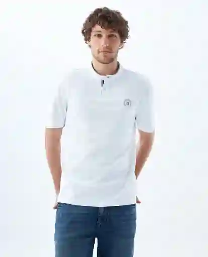 Camiseta Hombre Blanco Talla M 809f010 Americanino