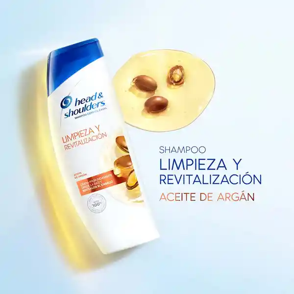 Shampoo Head Shoulders Limpieza y Revitalizacion Aceite de Argan Shampoo Control Caspa Champu Head and Shoulders 700 ml