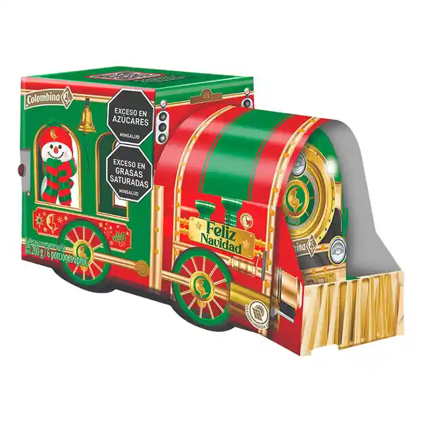 Colombina Tren Navidad Galletas con Mantequilla 