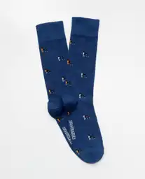 Medias Dog Azul Marino Ultraoscuro Talla 10-12 Chevignon