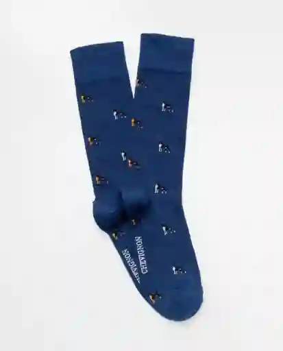 Medias Dog Azul Marino Ultraoscuro Talla 10-12 Chevignon