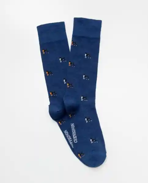 Medias Dog Azul Marino Ultraoscuro Talla 10-12 Chevignon