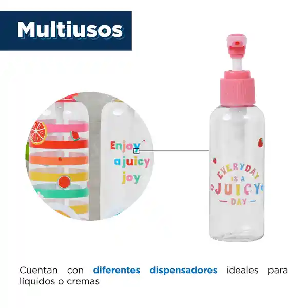 Kit de Botellas de Viaje Enjoy a Juicy Joy Miniso