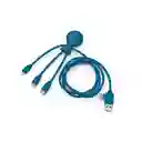 Xoopar Cable Usb Mr Bio Largo Azul