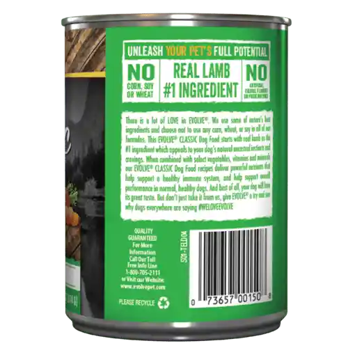 Evolve Classic Alimento Húmedo para Perro Sabor Cordero