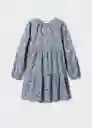 Vestido Llanes Gris Talla 12 Niñas Mango