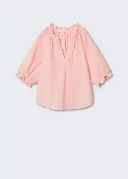 Blusa Adrien-W Rosa Pastel Talla L Mujer Mango