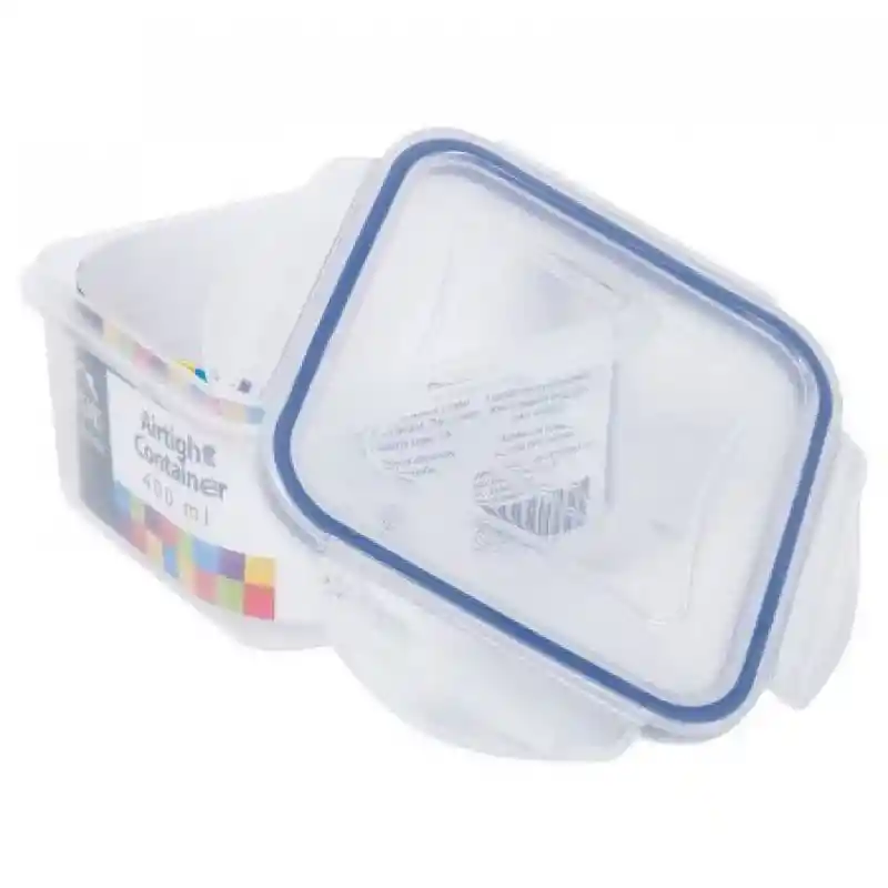 Expressions Home Recipiente Cuadrado Plastico 0.4 Lt Mb06-5