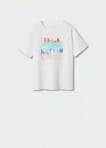 Camiseta Golden Offwhite Talla 10 Niños Mango