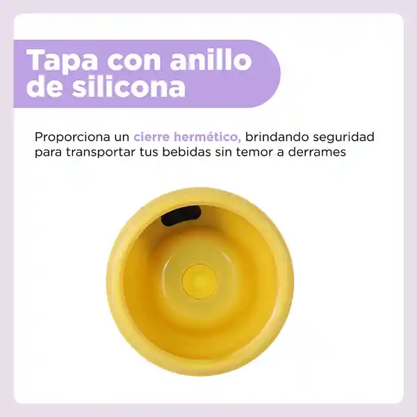 Vaso de Con Pitillo Serie Bt21 Amarillo Miniso