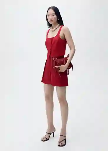 Bermuda Max Granate Talla 36 Mujer Mango