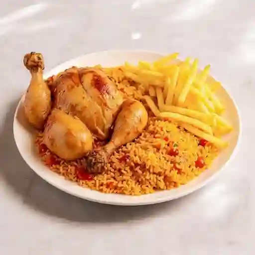 Arroz con pollo entero
