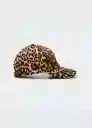 Gorra Leopard Marron Talla 99 Mujer Mango