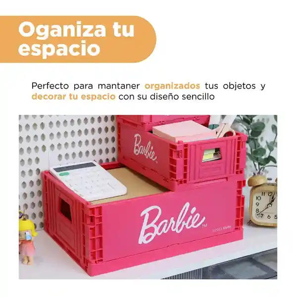 Organizador de Plástico Plegable Colección Barbie L Miniso