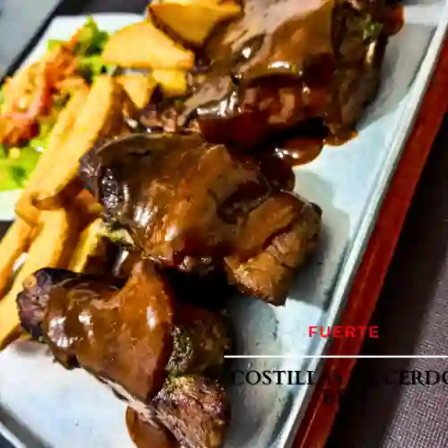 Cerdo: Costillas Bbq