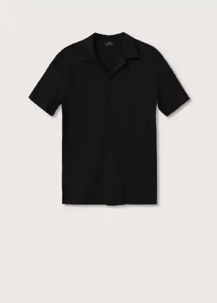 Polo Bonheur Negro Talla L Hombre Mango