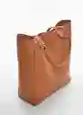 Bolso g Tulipa Camel Talla 99 Mujer Mango