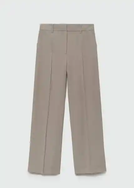 Pantalón Carlos Gris Talla 42 Mujer Mango