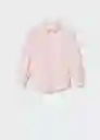 Camisa Soria Rosa Light Talla 07 Niñas Mango