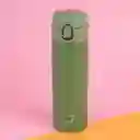 Termo Botella Con Tapa Removible Automática Verde Miniso