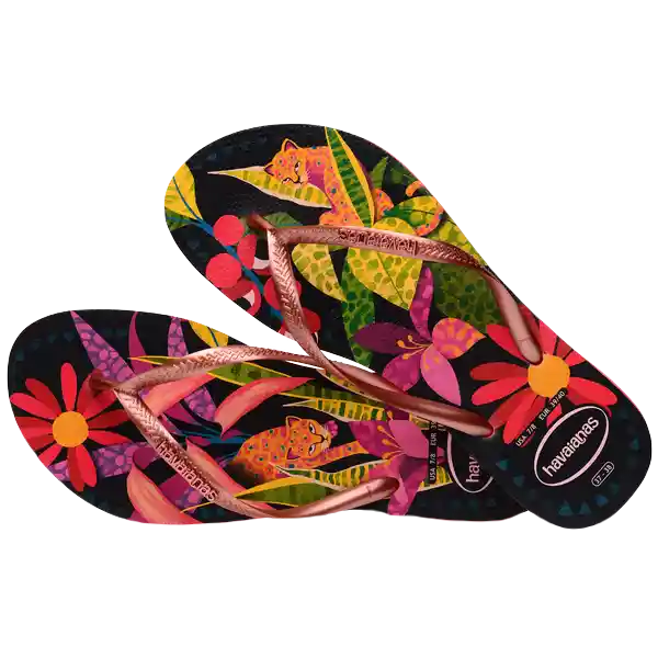 Sandalias Slim Tropical Salmón Talla 38 4122111 Havaianas