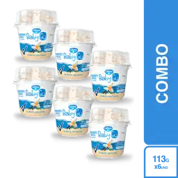 6 x Baby gu Yogurt Sabor a Vainilla Con Cereal