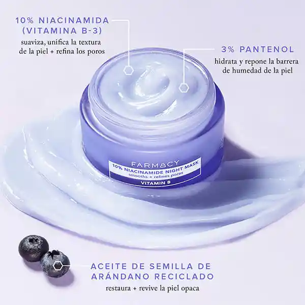 Farmacy Mascarilla Facial de Noche Con Niacinamida 10%