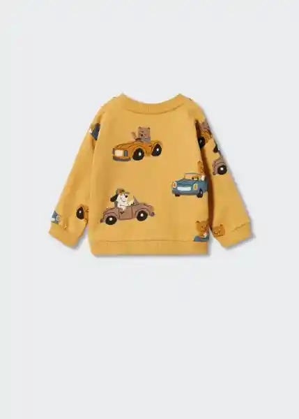 Sudadera Boom Mostaza Talla 72 Niños Mango