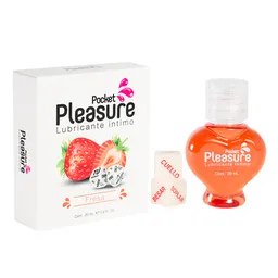 Pocket Pleasure Lubricante Íntimo Fresa