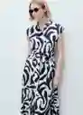Vestido Apple Azul Talla XL Mujer Mango
