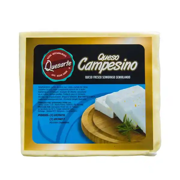 Queso Campesino Quesarte Bloque