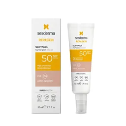Fotoprotector Sesderma Repaskin Facial Toque Seda Color Spf 50 X 50 Ml